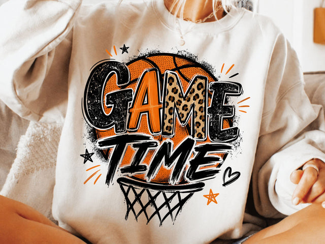 Game Time Basketball PNG SVG DesignDestine